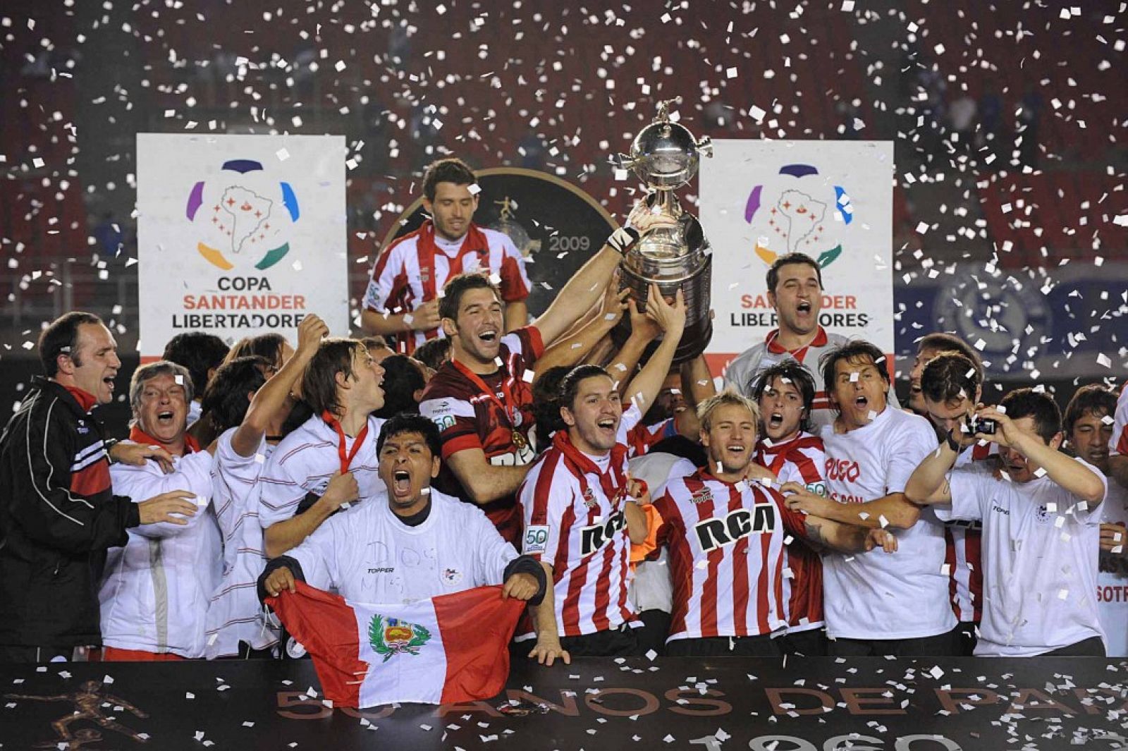 Los argentinos son campeones de la Copa Libertadores 2009.
