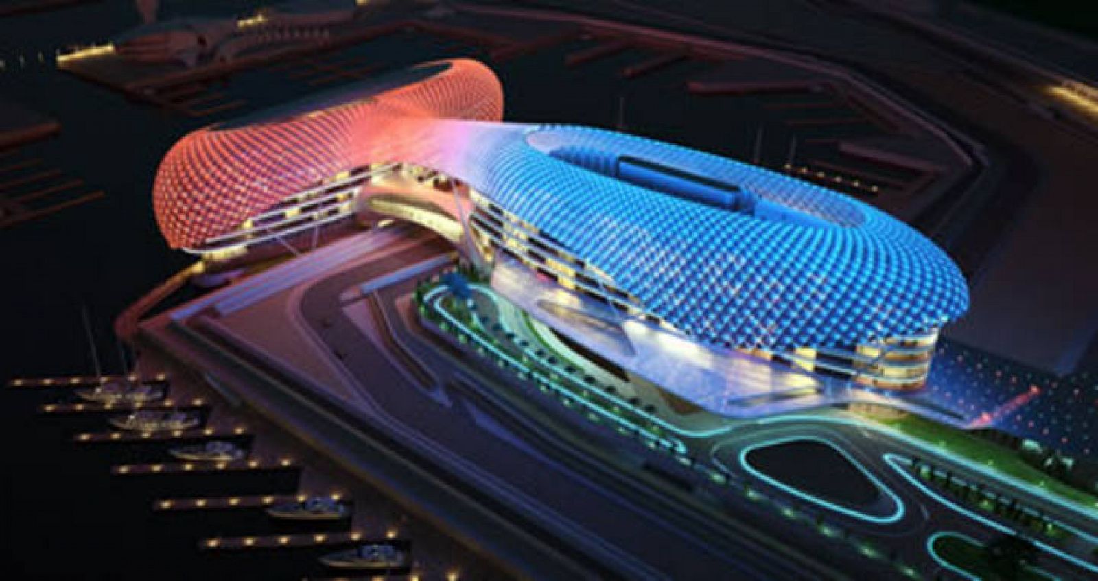 EL circuito de Yas Marina en Abu Dabi, donde arrancará el Mundial de F1 2010.