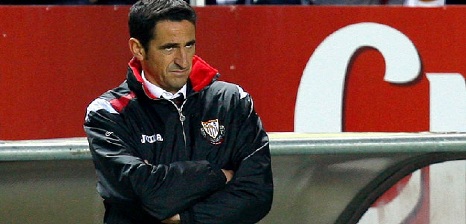 El técnico del Sevilla, Manolo jiménez, califica a su equipo de 'notable alto'.