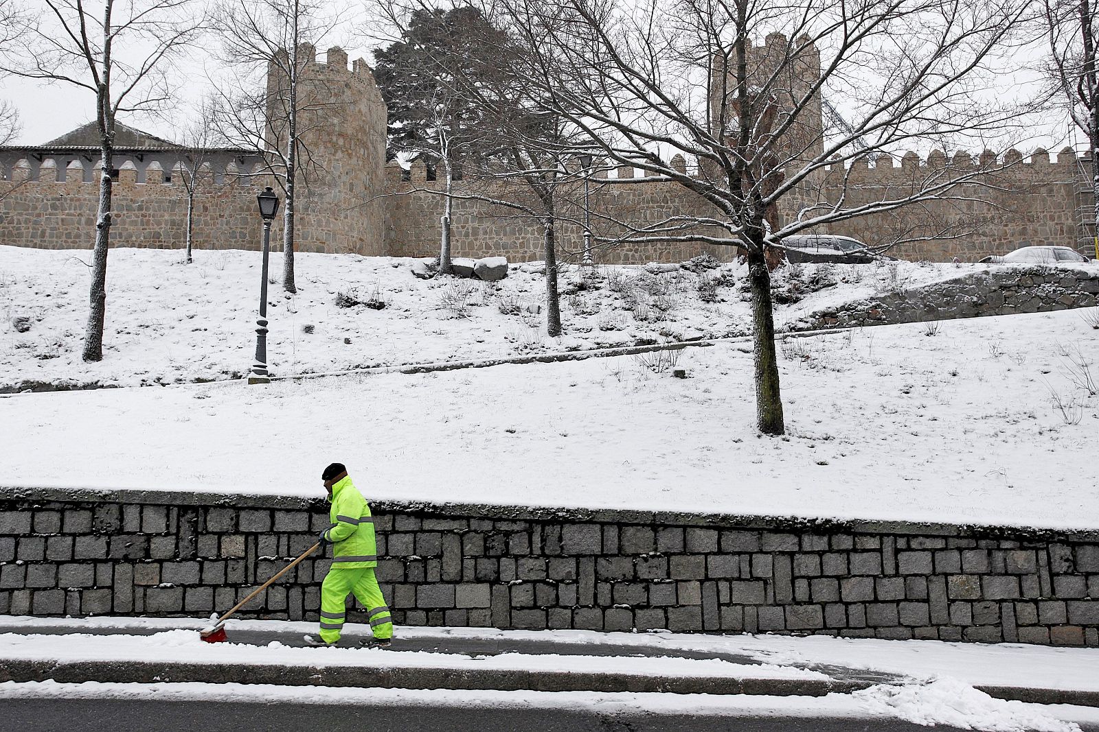 Ávila es una de las provincias donde está nevando copiosamente