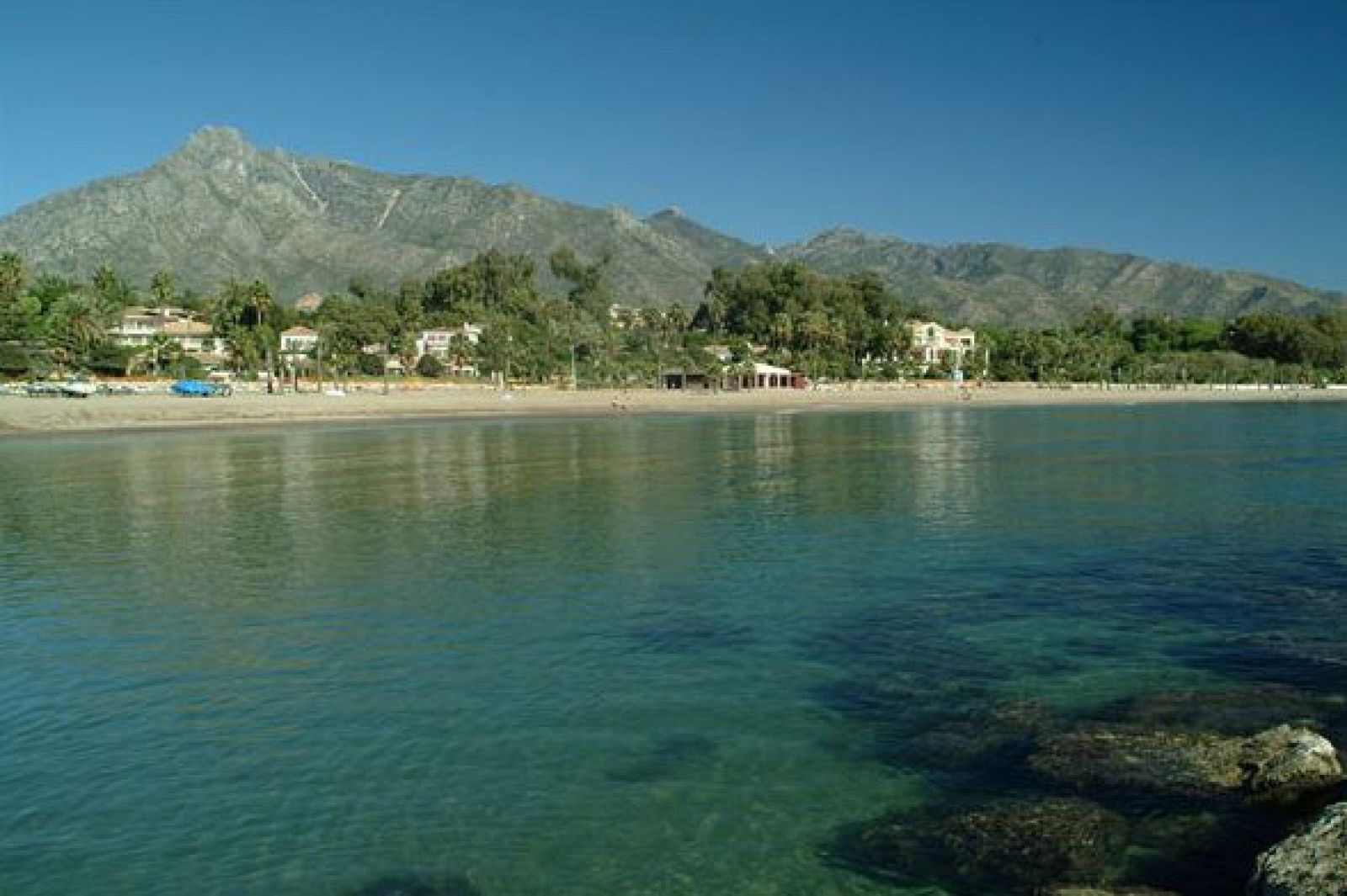 Playa El Ancón, en Marbella