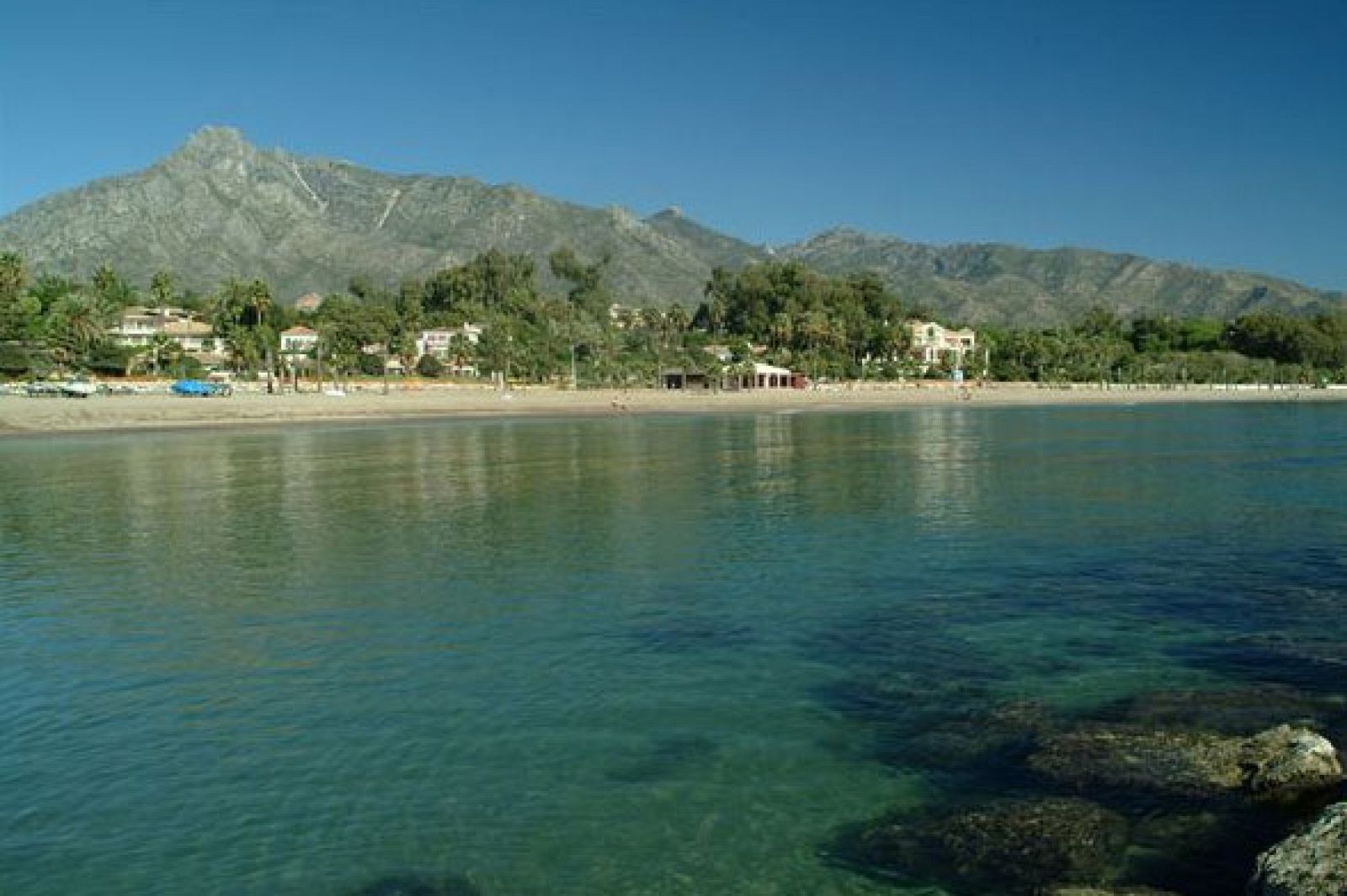 Playa El Ancón, en Marbella
