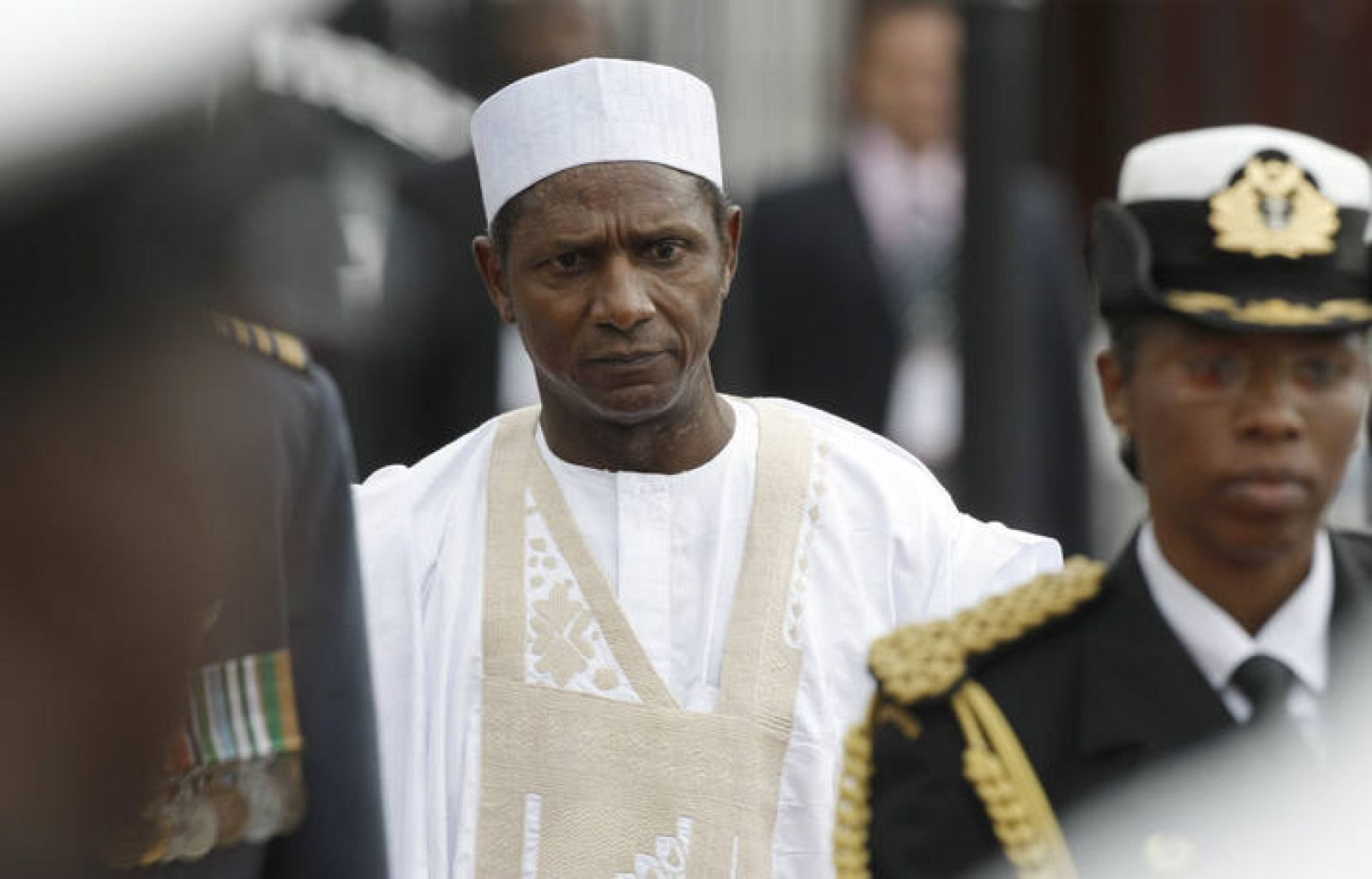 El presidente nigeriano, durante una visita a Suráfrica.