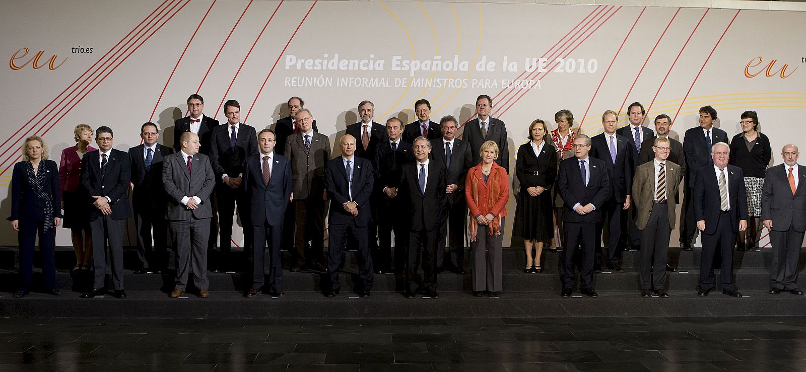 Foto de familia de la reunión de Ministros de Asuntos Europeos que se reúnen en La Granja.