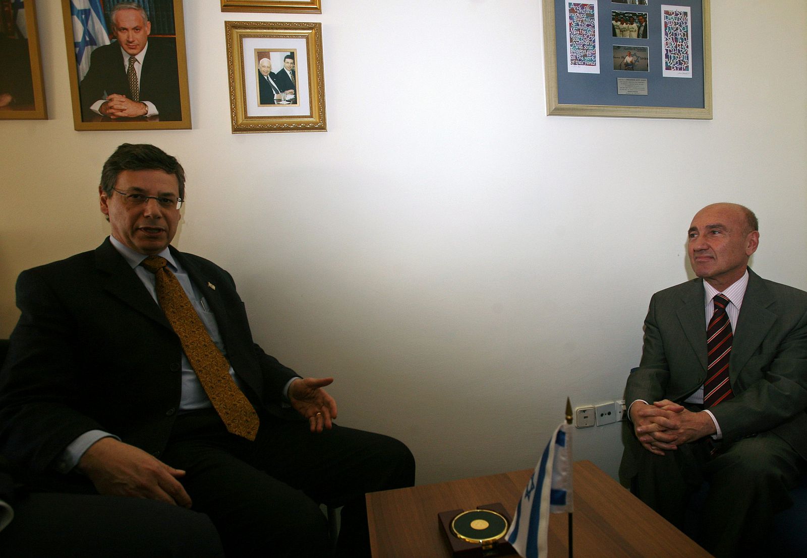 Israel's Deputy Foreign Minister Ayalon meets Turkey's ambassador to Israel Ahmet Oguz Celikkol in Jerusalem