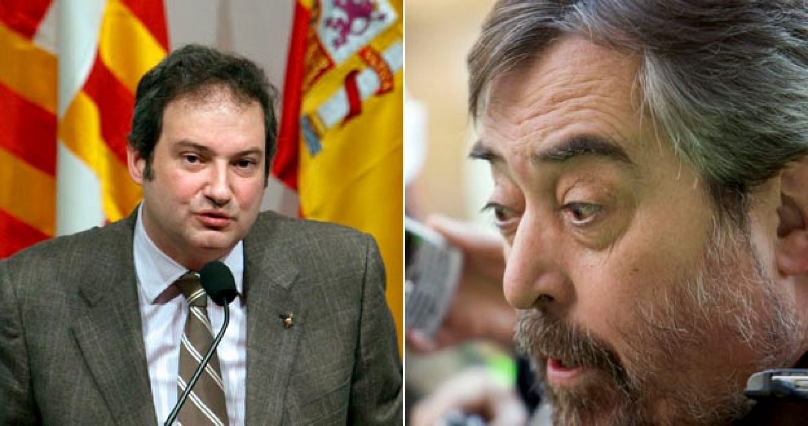 El alcalde de Barcelona, Jordi Hereu, y el de Zaragoza, Juan Alberto Belloch.