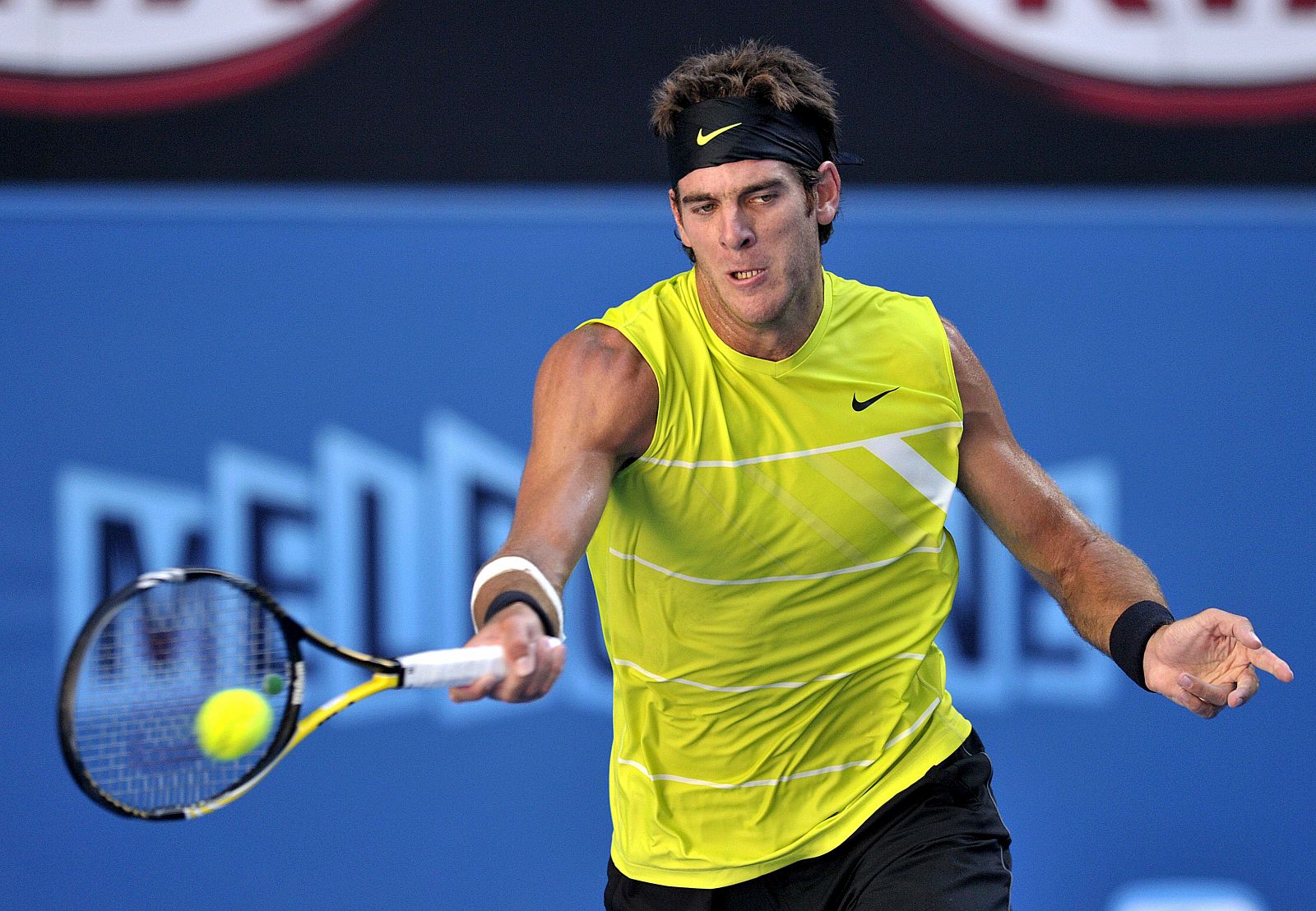 El argentino Juan Martín del Potro, durante un partido.