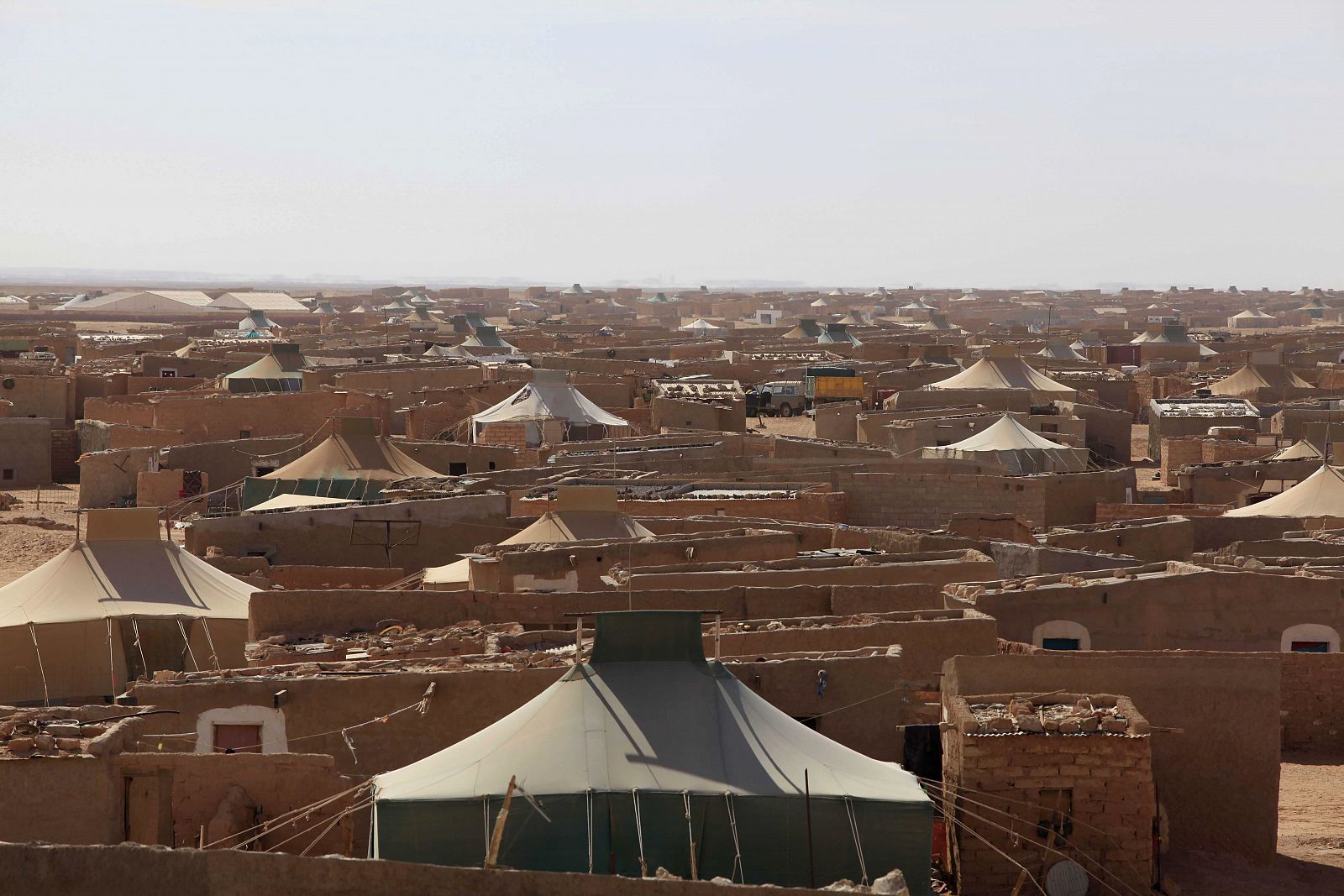 Vista general de un campo refugiado saharaui en Tindouf, Argelia.