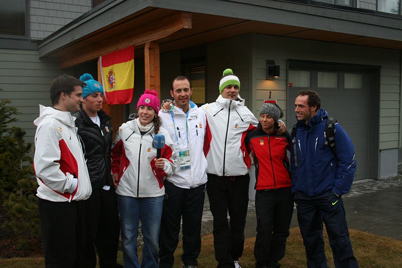 Los atletas españoles, en la Villa de Whistler