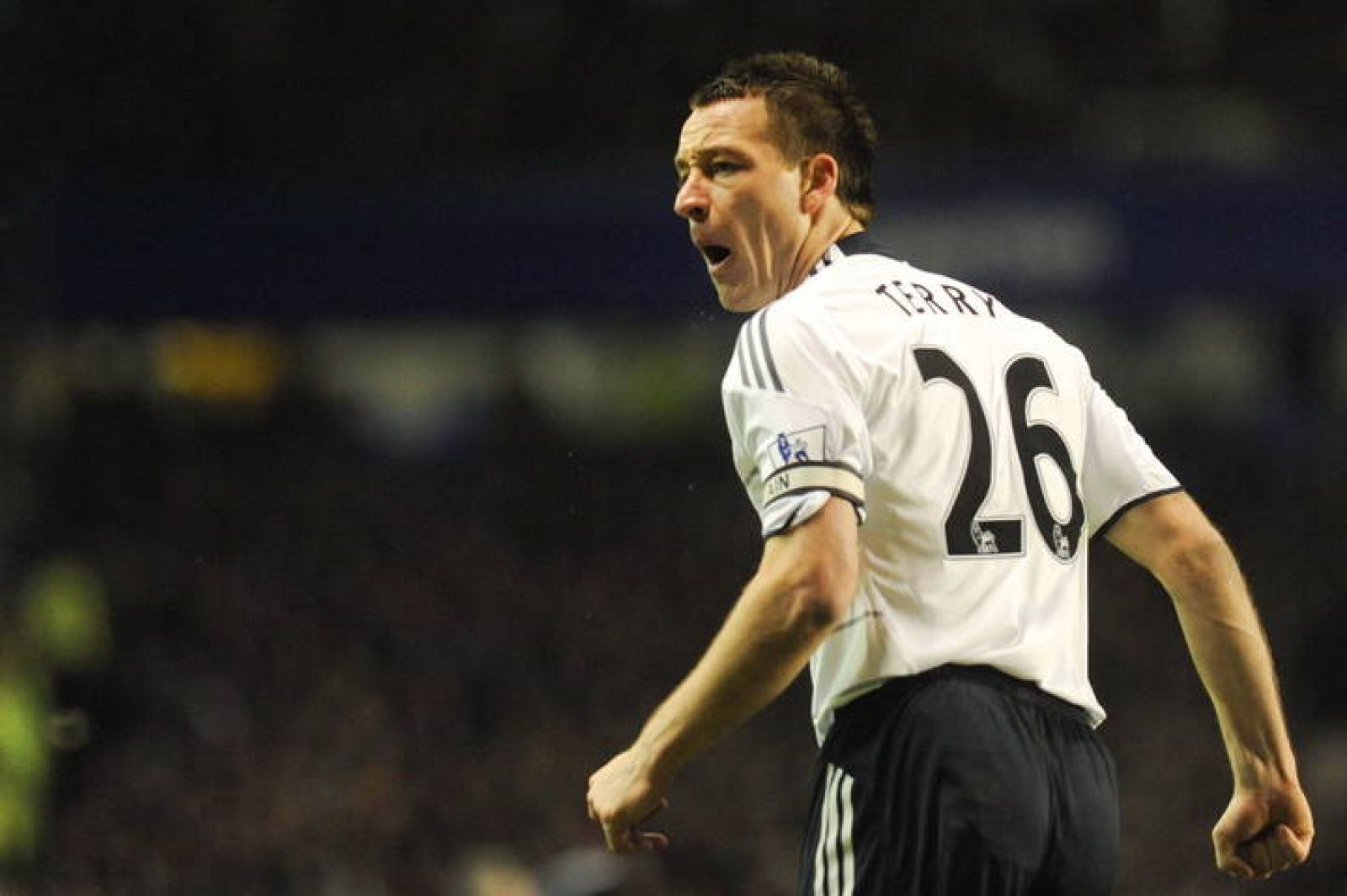John Terry, durante el último encuentro ante el Everton.