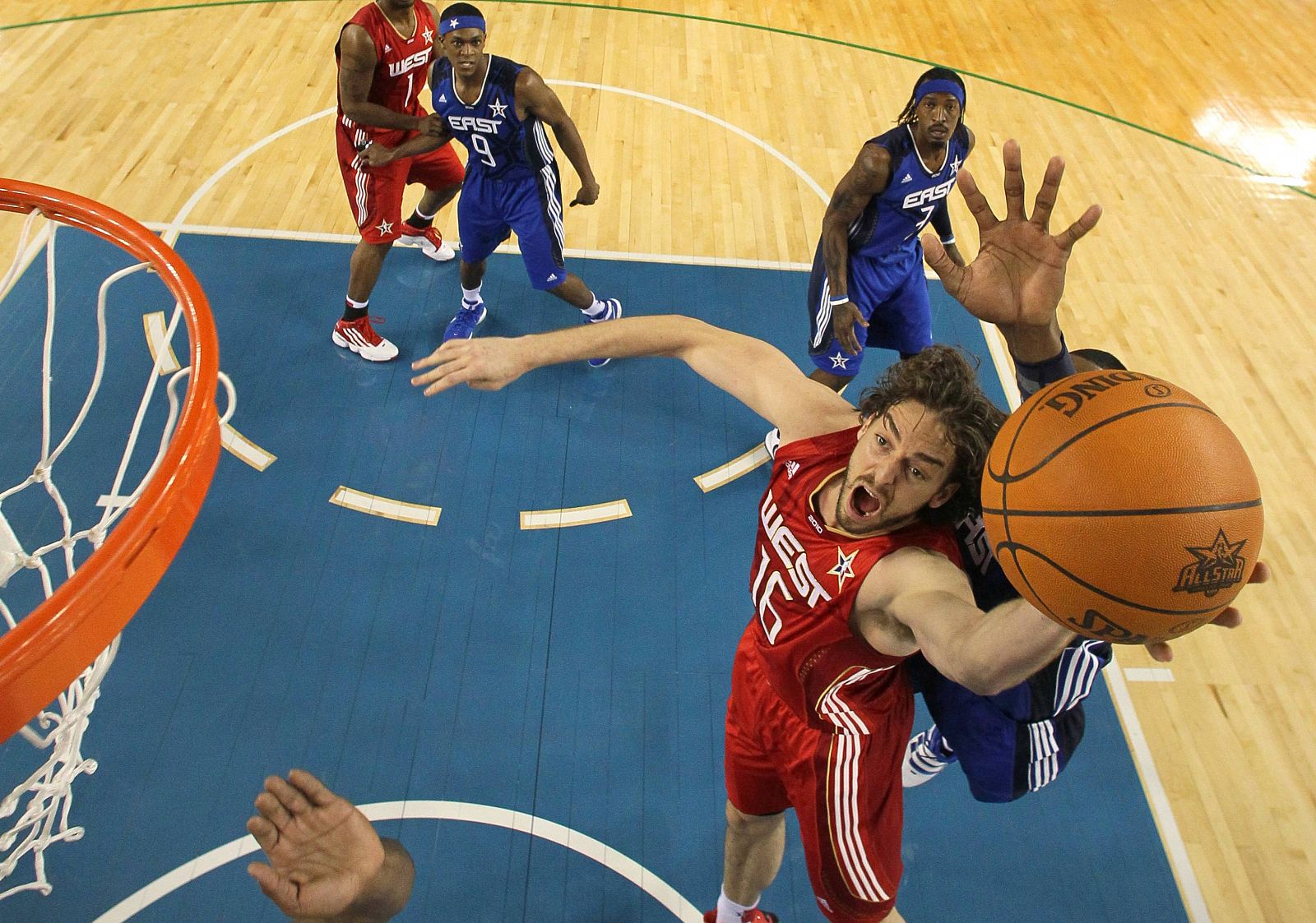 Pau Gasol fue el representante español en la pista de Dallas.