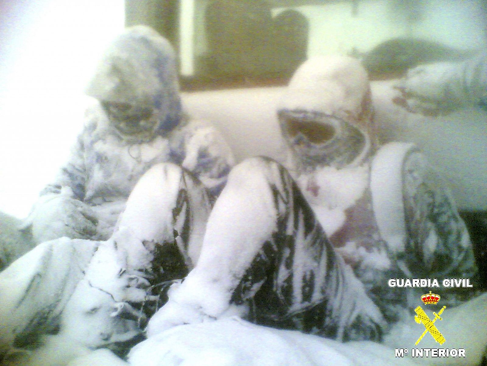 Los tres montañeros fueron encontrados cubiertos por la nieve, después de haberse perdido en el barranco Calamentío.