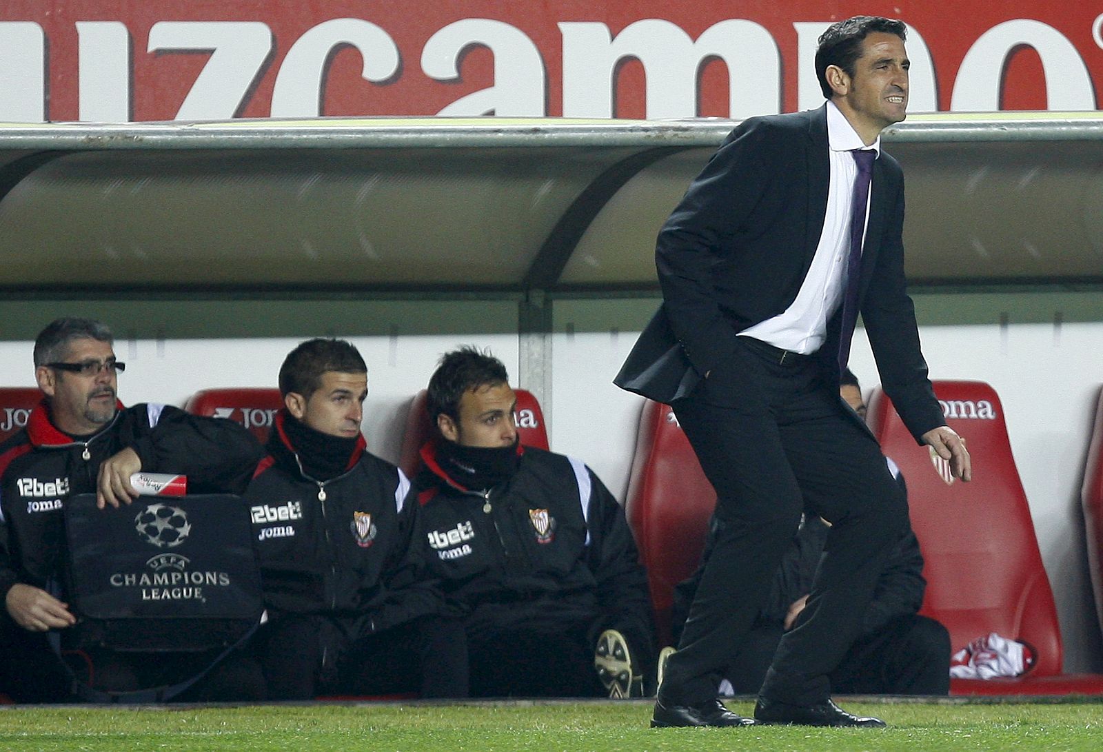 El entrenador del Sevilla, Manolo Jiménez.