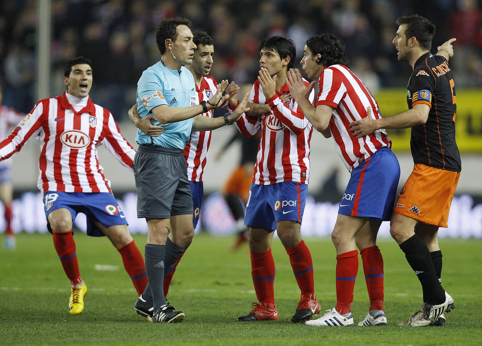 La expulsión de Marchena fue un momento clave en el partido.