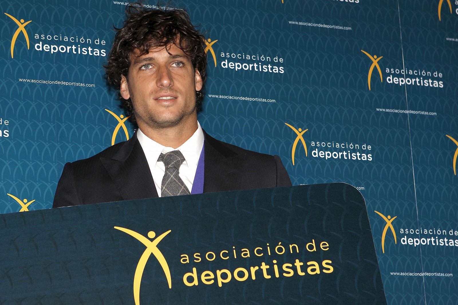 El tenista Feliciano López, durante la presentación oficial de la Asociación de Deportistas Profesionales