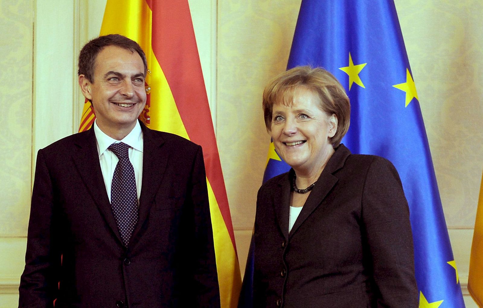 La canciller alemana, Angela Merkel y el Presidente del Gobierno, Rodríguez Zapatero, se han reunido en Hannover antes de inaugurar la feria de la informática CEBIT