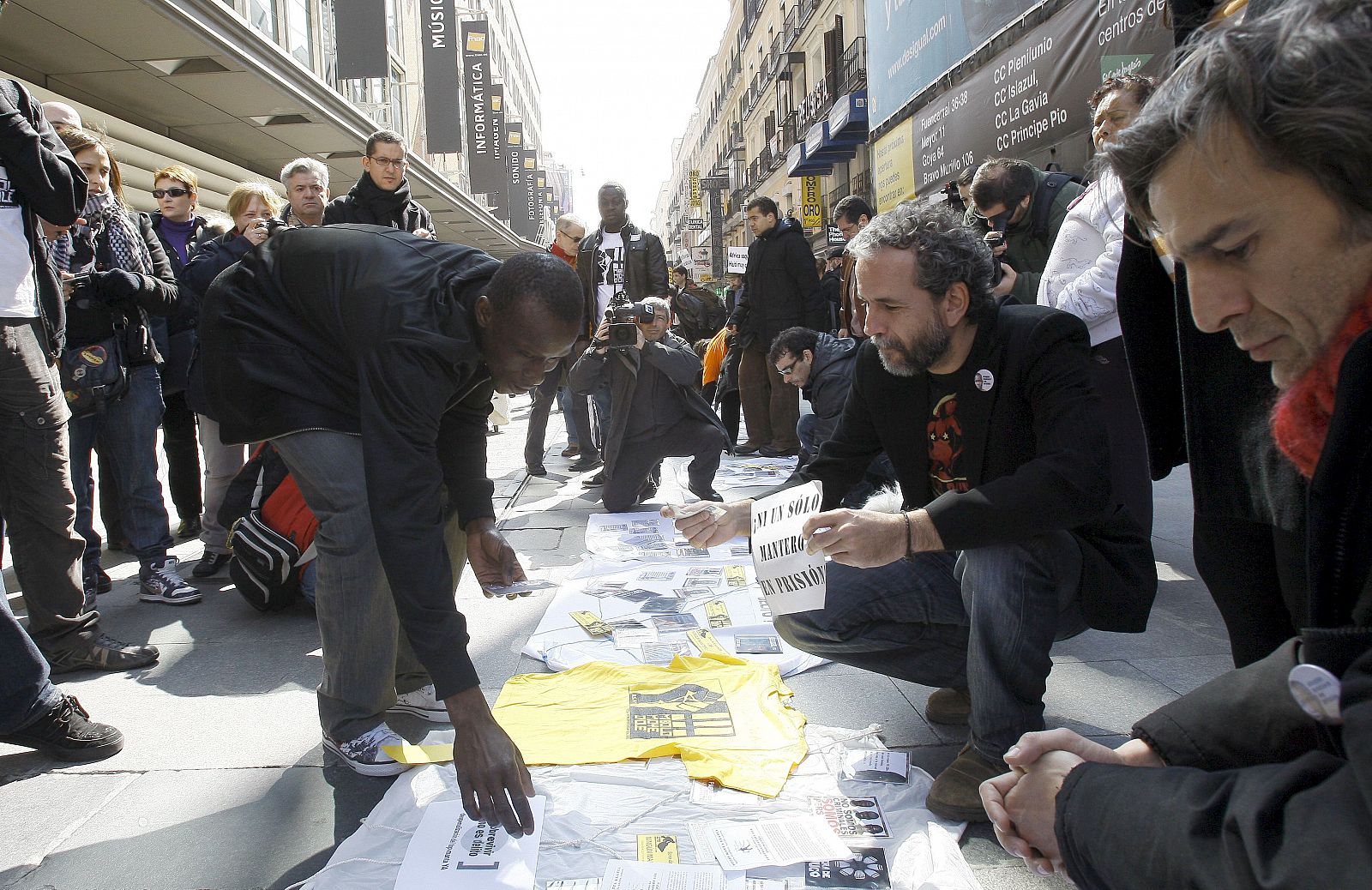 MANIFESTACIÓN A FAVOR DEL TOP MANTA EN MADRID