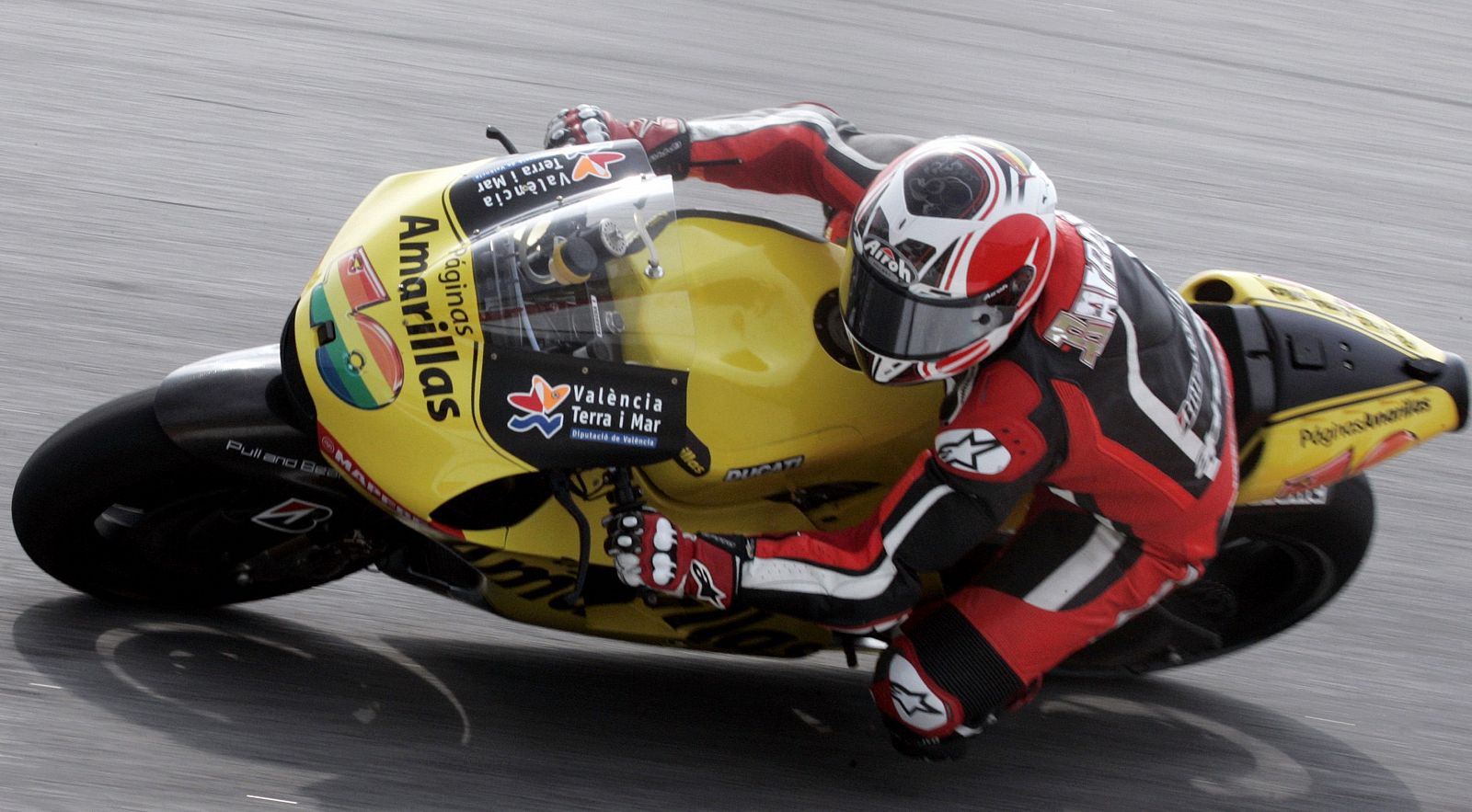 Hector Barbera, durante los pasados entrenamientos de Sepang.