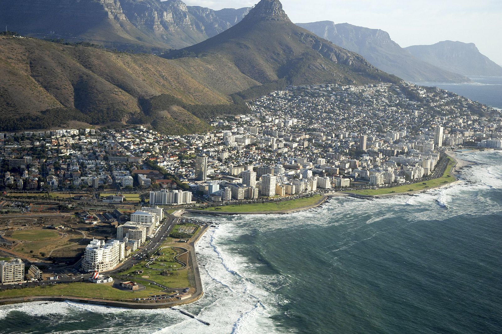 Vista aérea de Ciudad del Cabo, en Sudáfrica