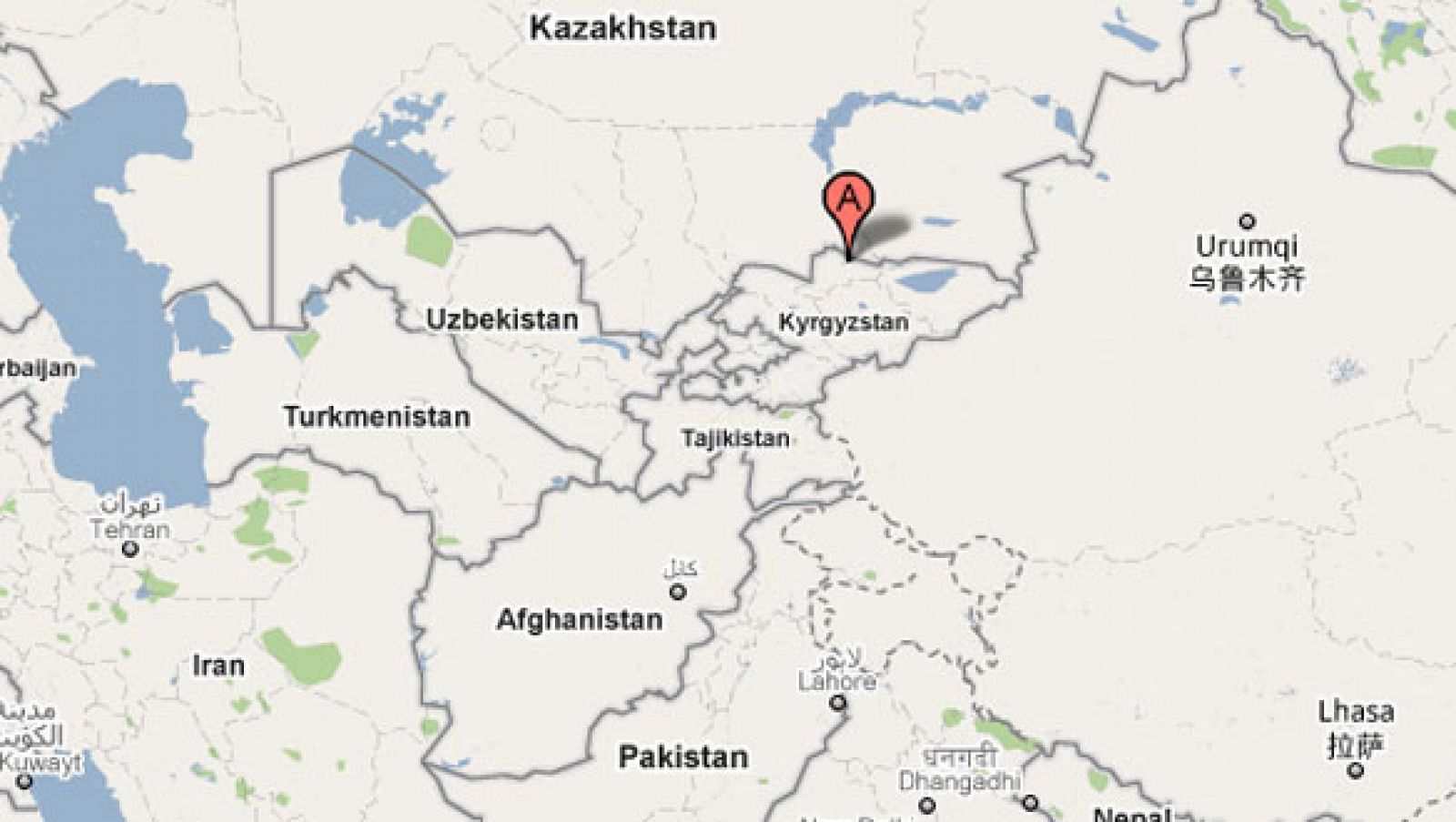 Kirguistán posee una situación estratégica en Asia Central.