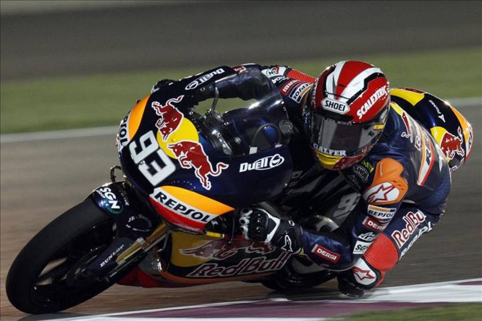  Marc Márquez fue el más fuerte a lomos de una Derbi.