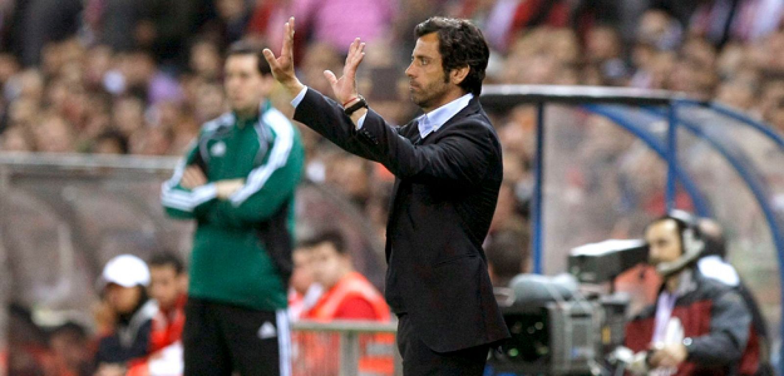 Quique Flores durante el pasado partdo de liga ante el Espanyol.