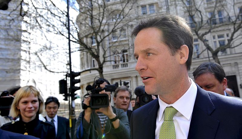 El líder del Partido Liberal Demócrata del Reino Unido, Nick Clegg
