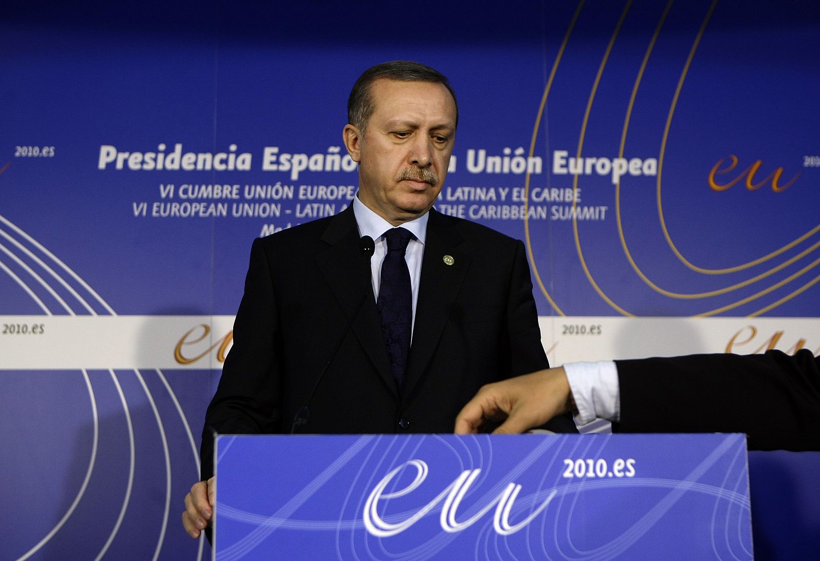 Erdogan, durante su intervención en la cumbre UE-América Latina.