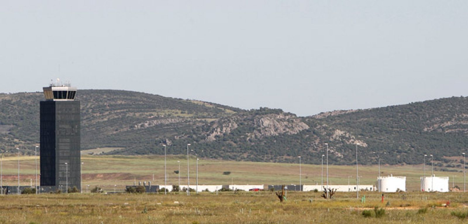 Vista general del Aeropuerto de Ciudad Real, situado a 12 kilómetros de la ciudad castellano-manchega.