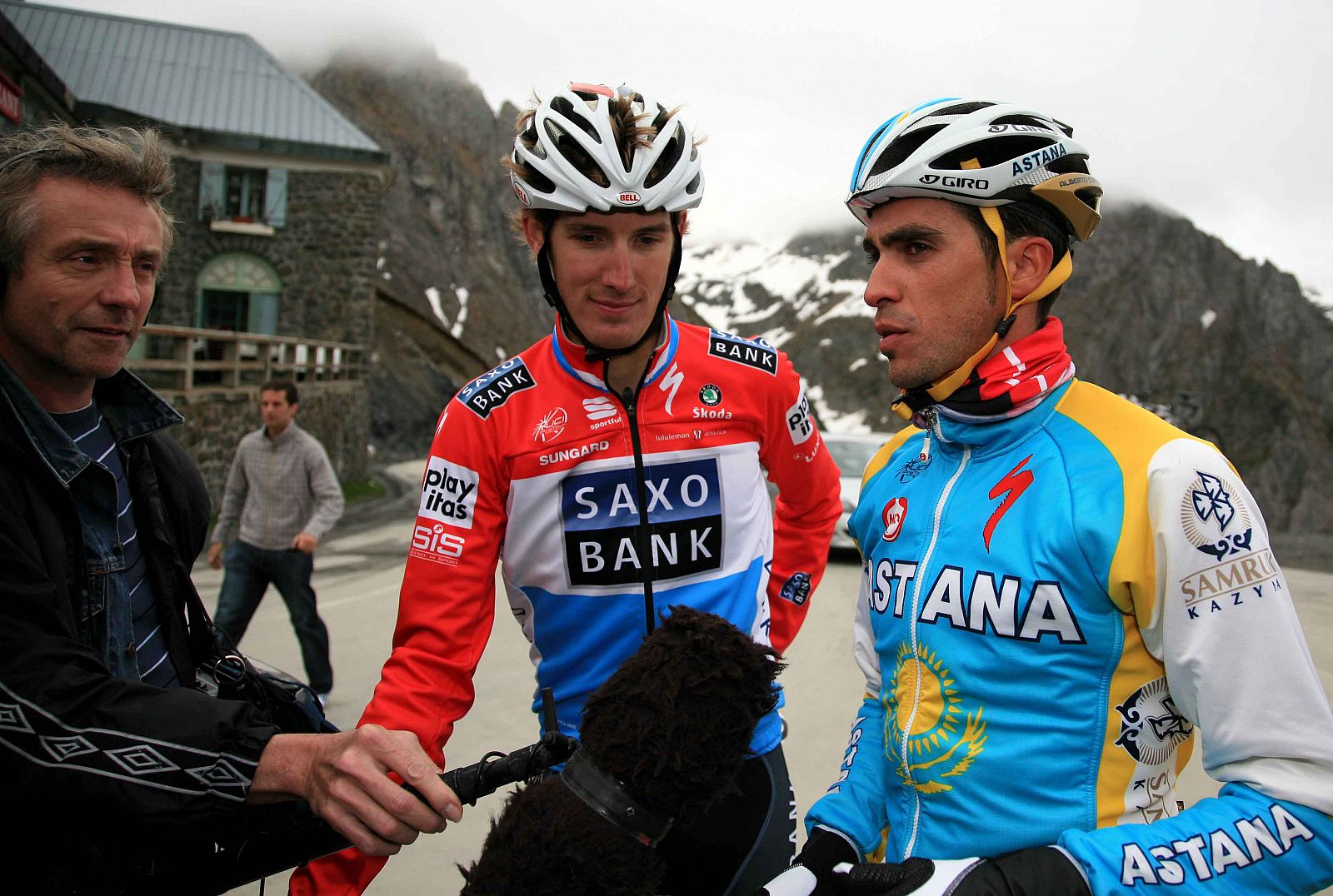 Alberto Contador en el Tourmalet.