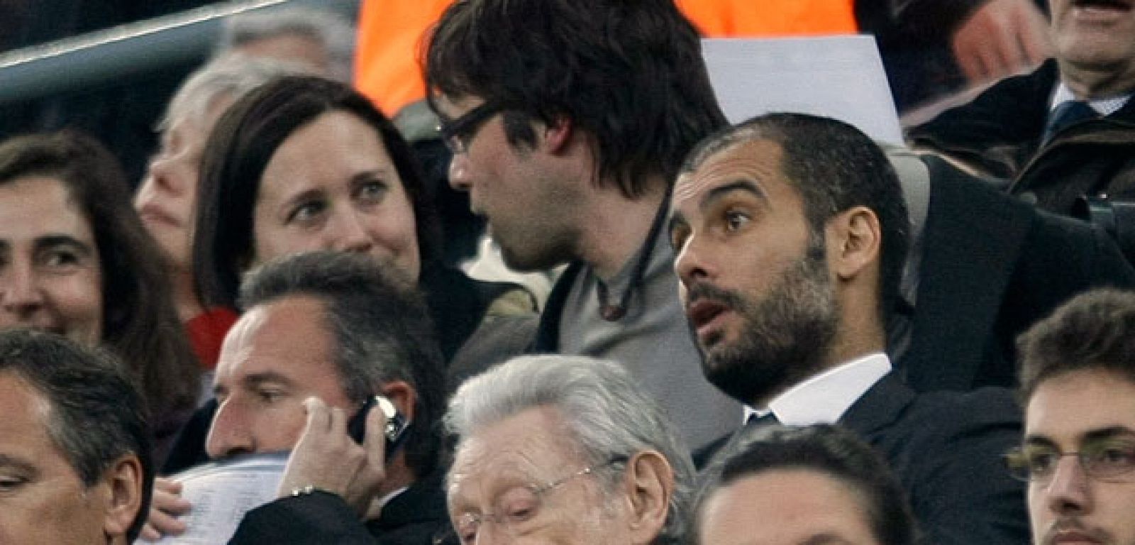 Guardiola tuvo que cumplir un partido de sanción por la expulsión de Clos Gómez.