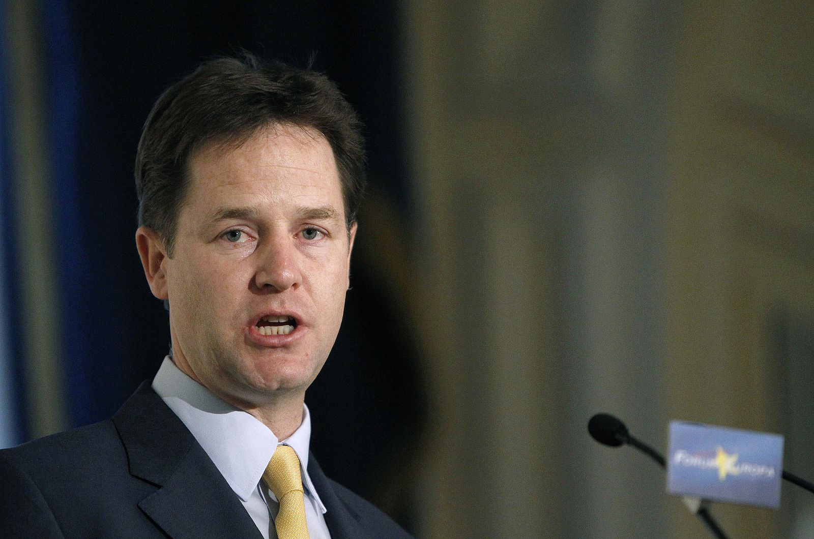 Clegg, durante su intervención en el Foro Nueva Economía.