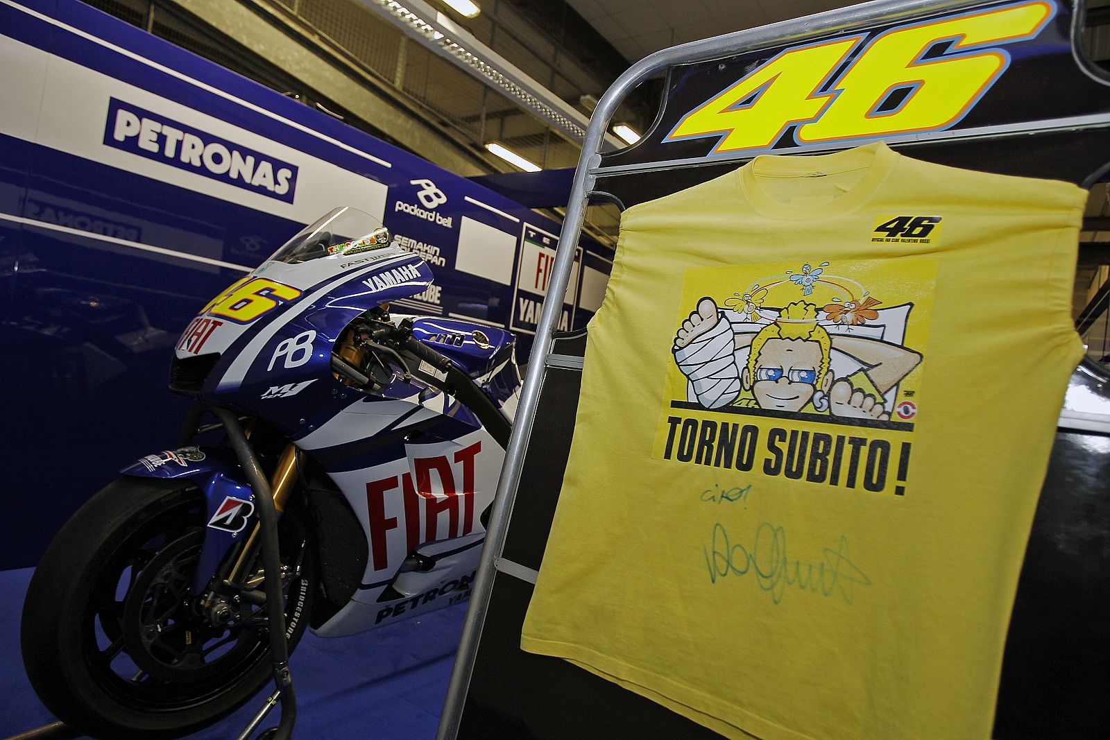 Yoshikawa ha sido el elegido para subirse a la moto de Valentino Rossi.