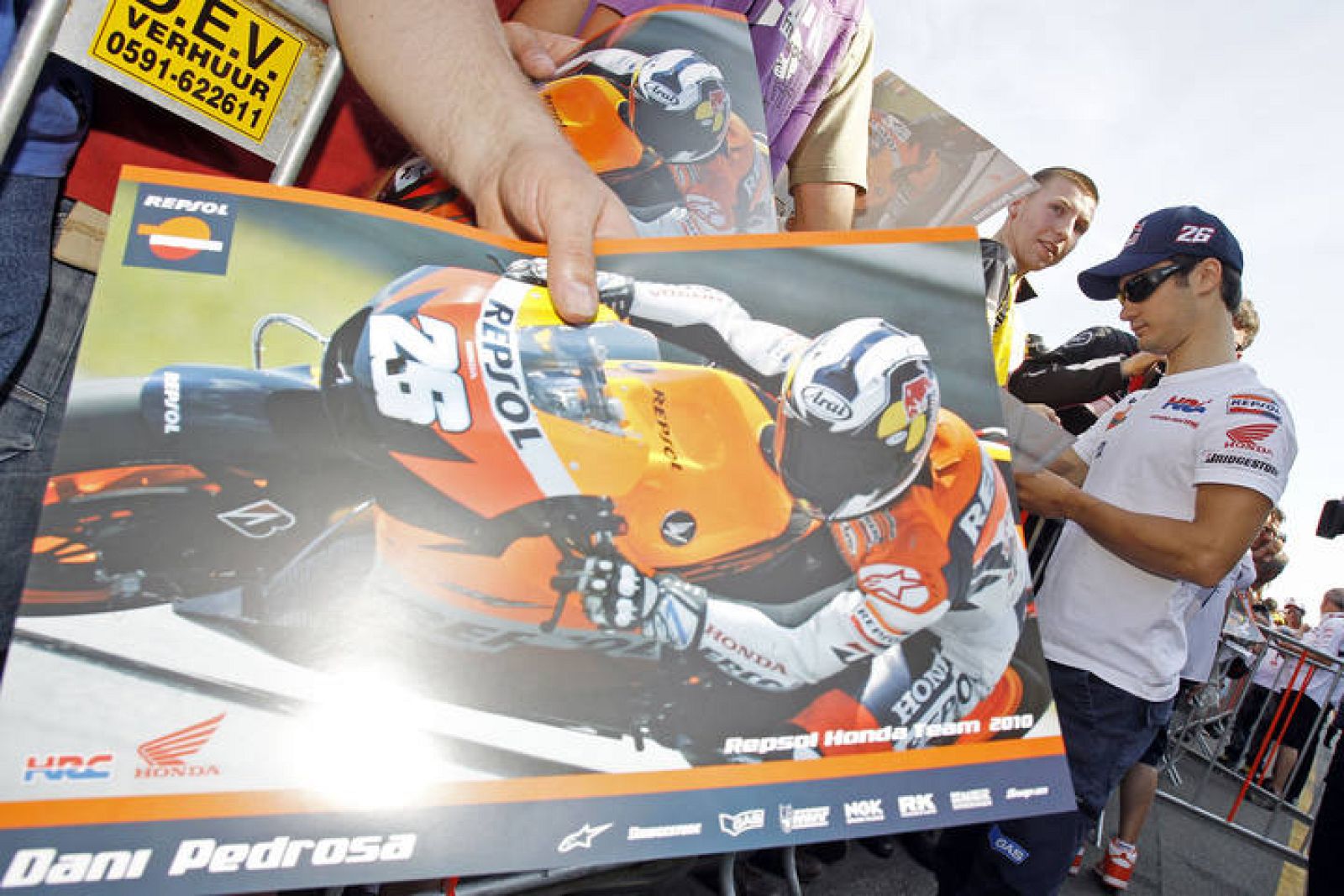 Los aficionados tiene en Pedrosa a uno de sus pilotos favoritos.