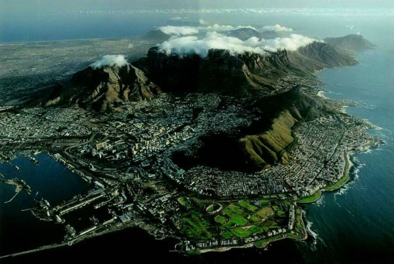 Vista aérea de Ciudad del Cabo.