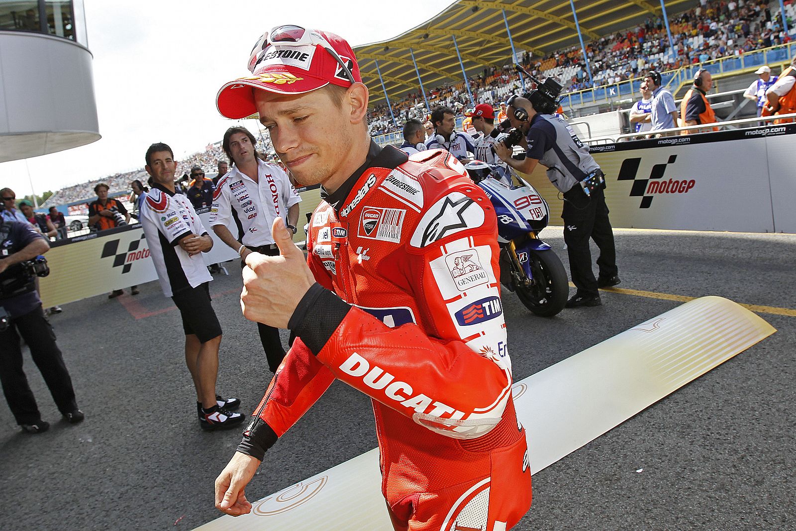 El piloto australiano de Ducati, Casey Stoner.