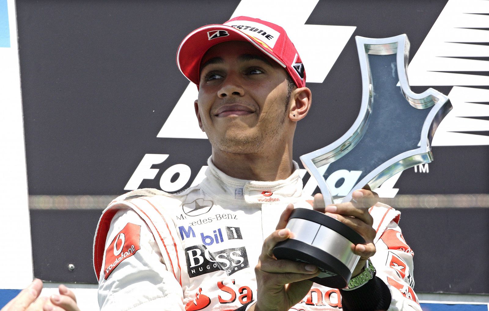 El piloto británico Lewis Hamilton, de la escudería McLaren