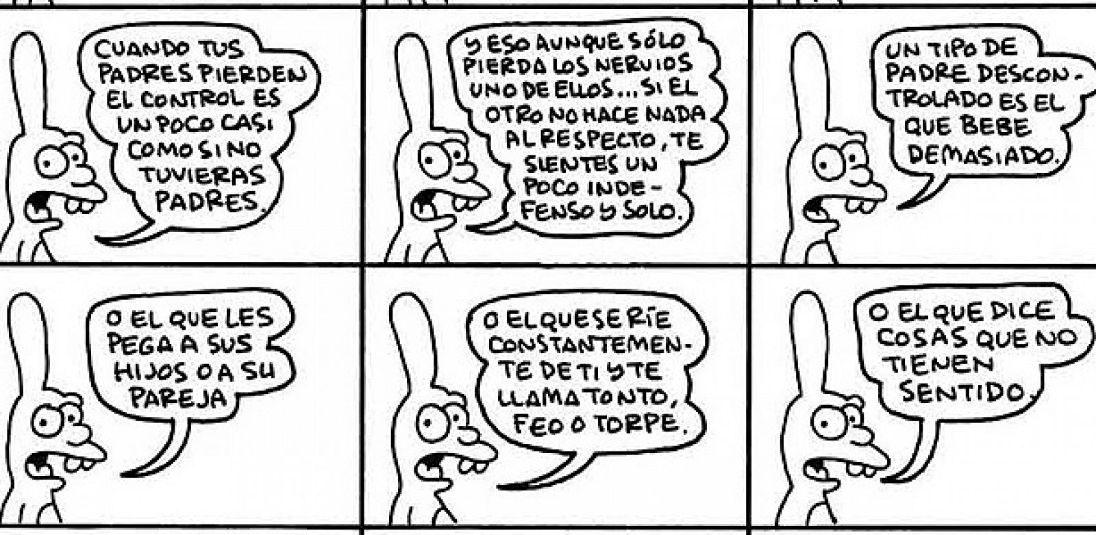 Viñetas de 'La infancia es el infierno', de Matt Groening