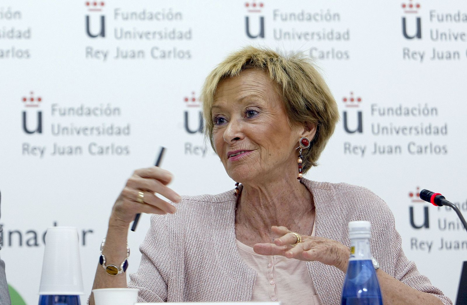 La vicepresidenta primera del Gobierno, María Teresa Fernández de la Vega, en un acto del pasado 5 de julio