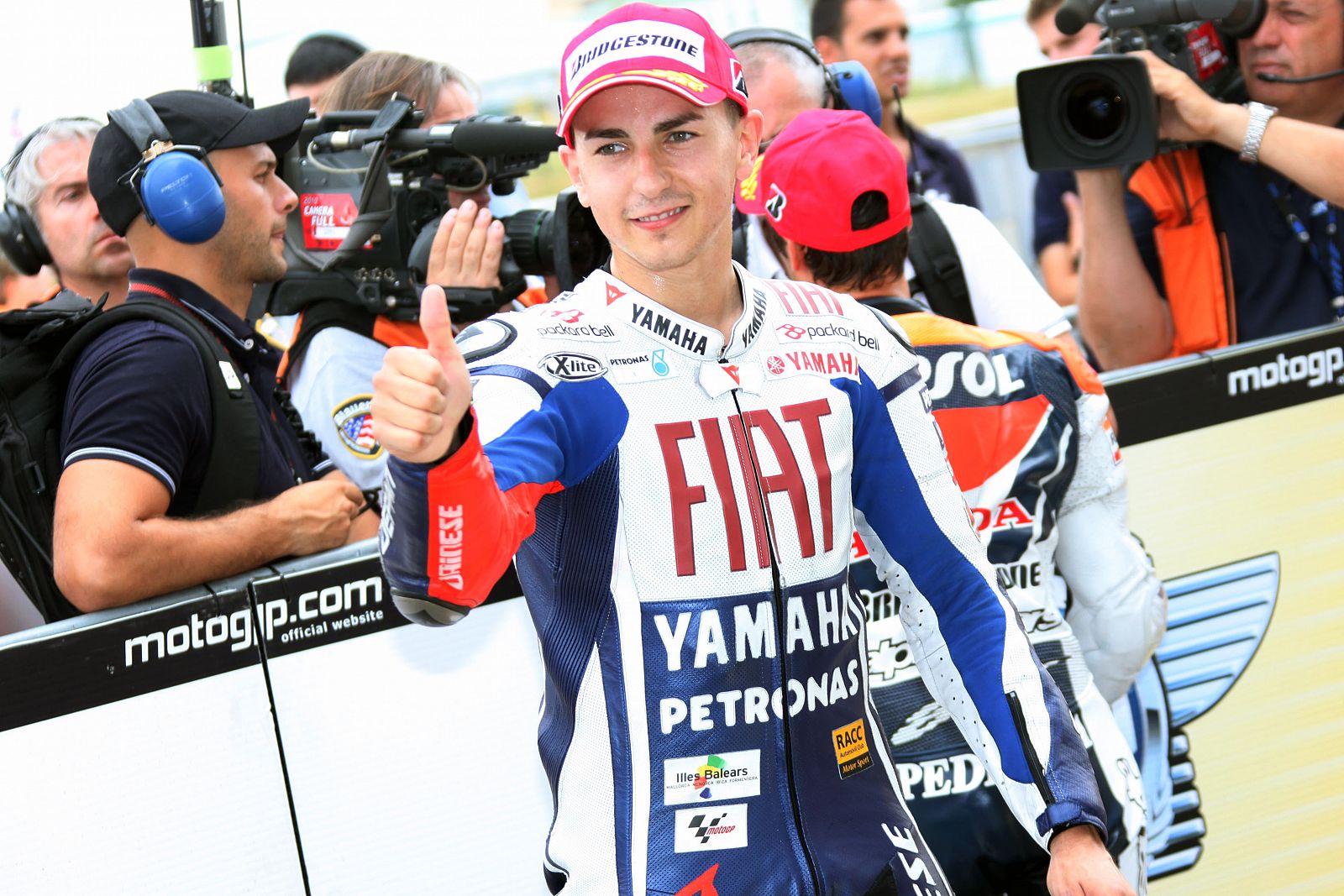 Jorge Lorenzo lució sonrisa en un tenso fin de semana.