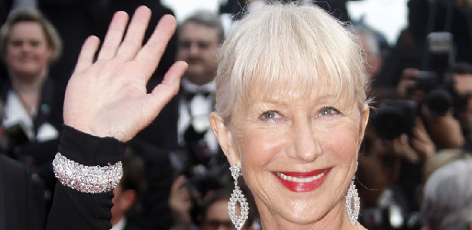 Actress Mirren arrives for the screening of "Robin Hood" and for the opening ceremony of the 63rd Cannes Film Festival