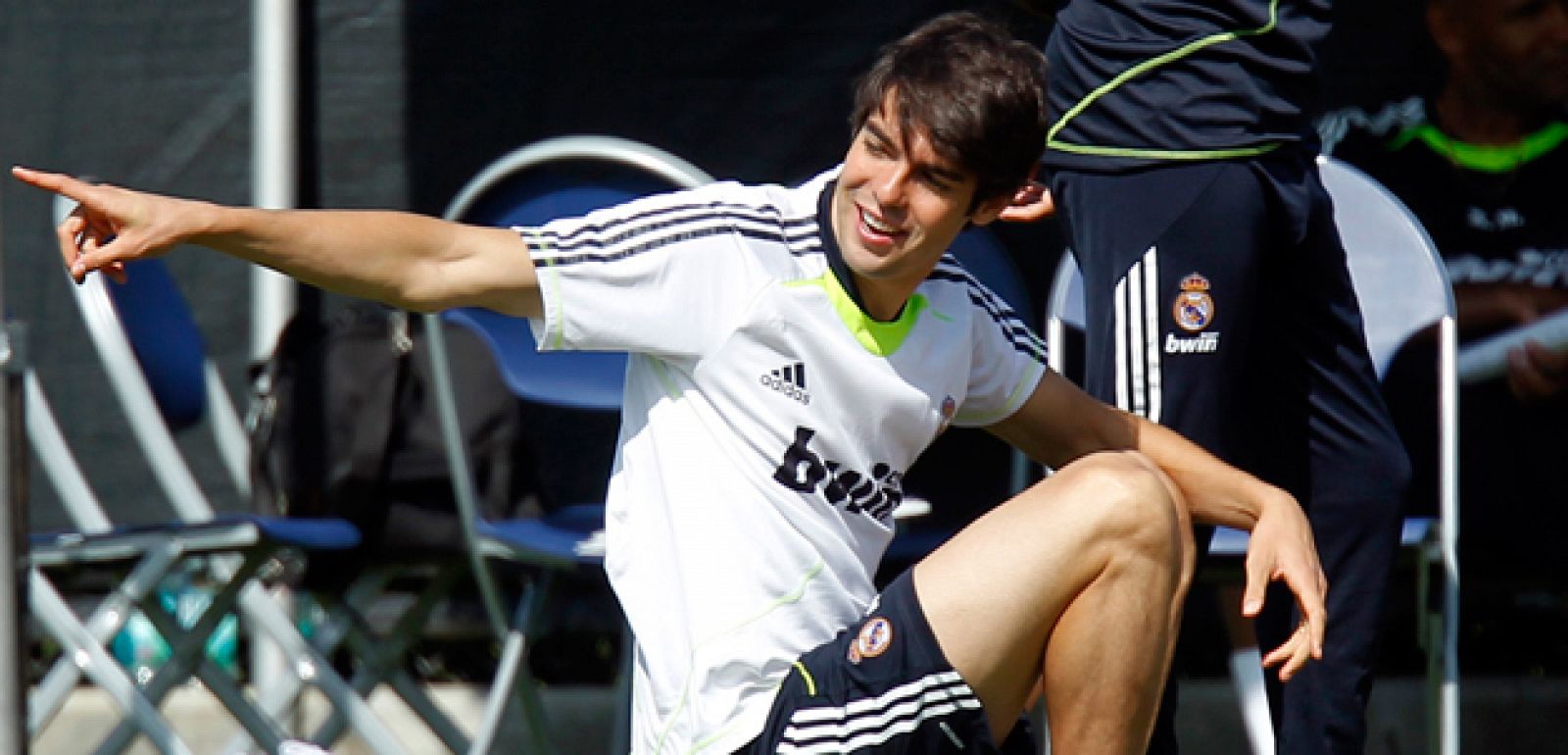 Kaká durante un entrenamiento con el Real Madrid.