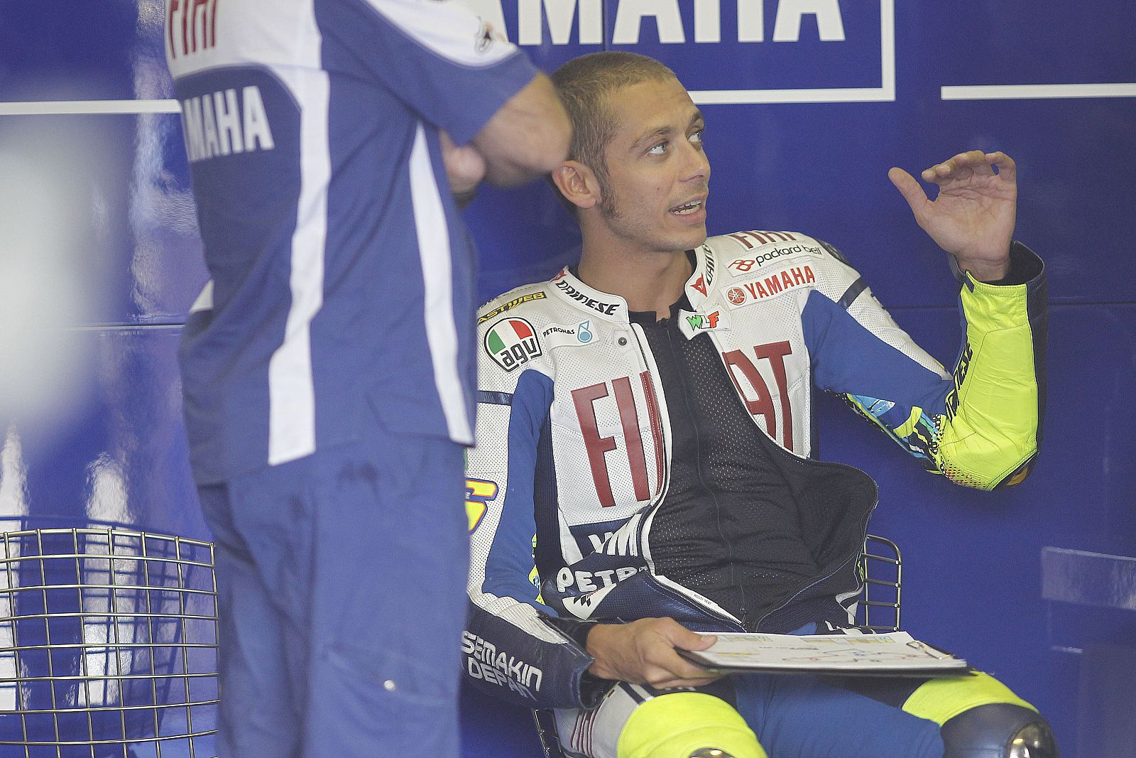 Valentino Rossi se ha caído pero ha sido cuarto en la 'pole' de Brno.