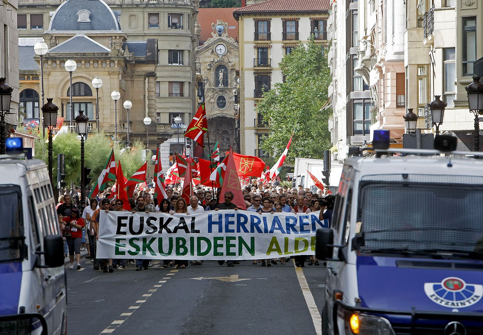 MANIFESTACIÓN ABERTZALE EN SAN SEBASTIÁN