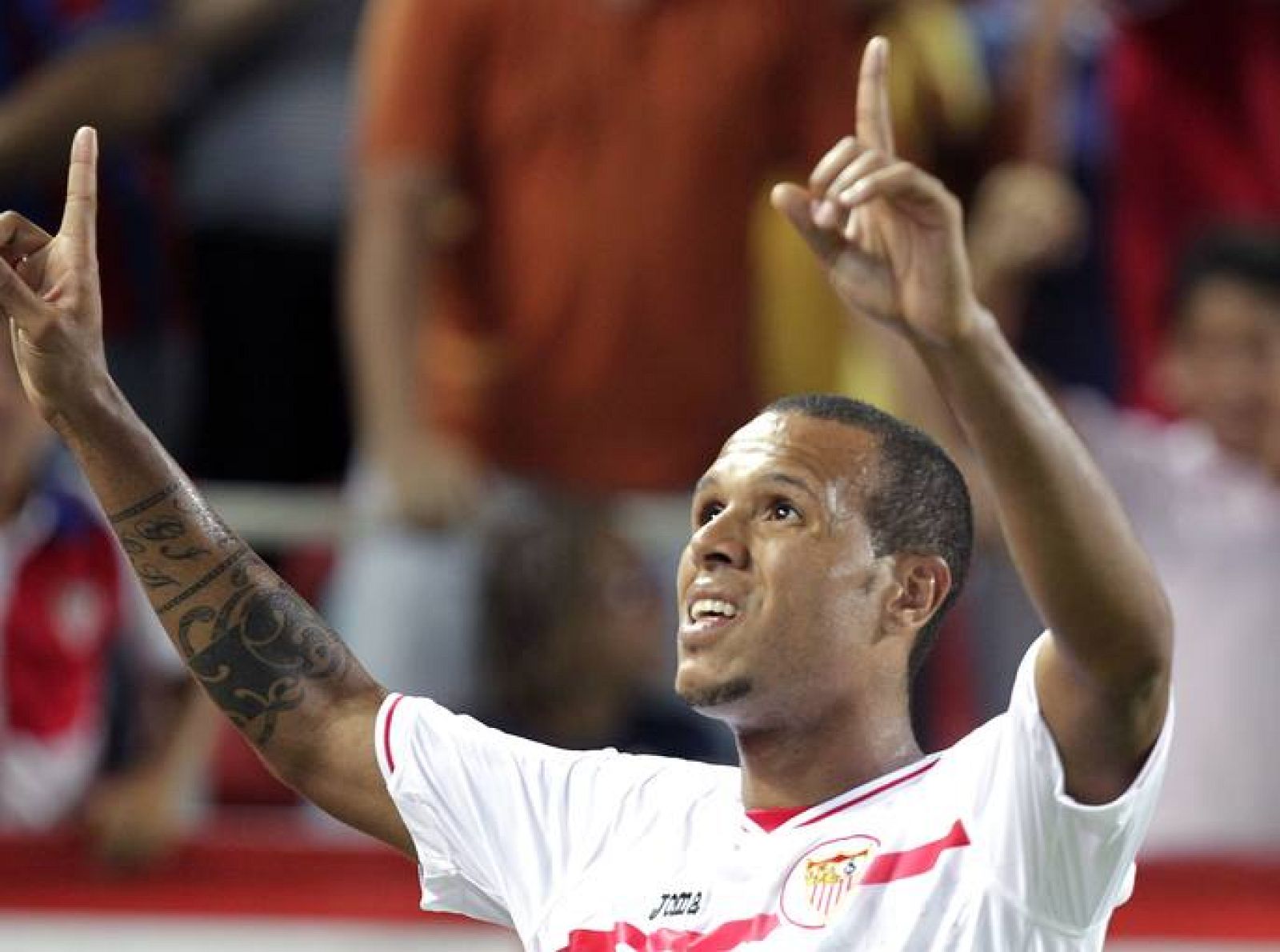 El delantero brasileño del Sevilla FC Luis Fabiano