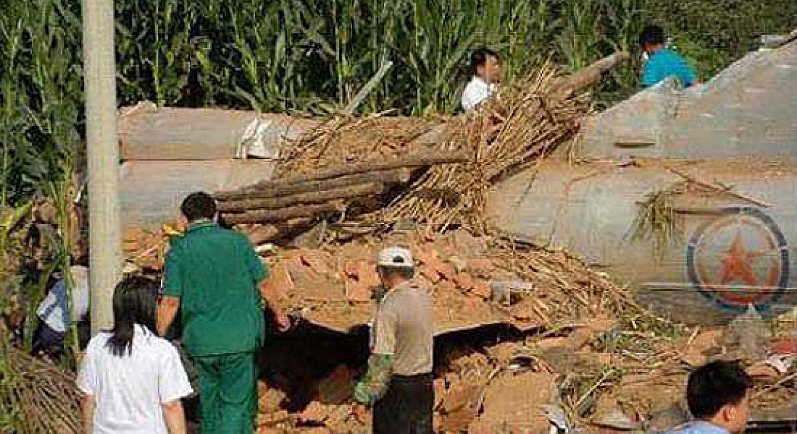 Imágenes tomadas por un campesino de la zona y publicadas por la agencia surcoreana Yonhap