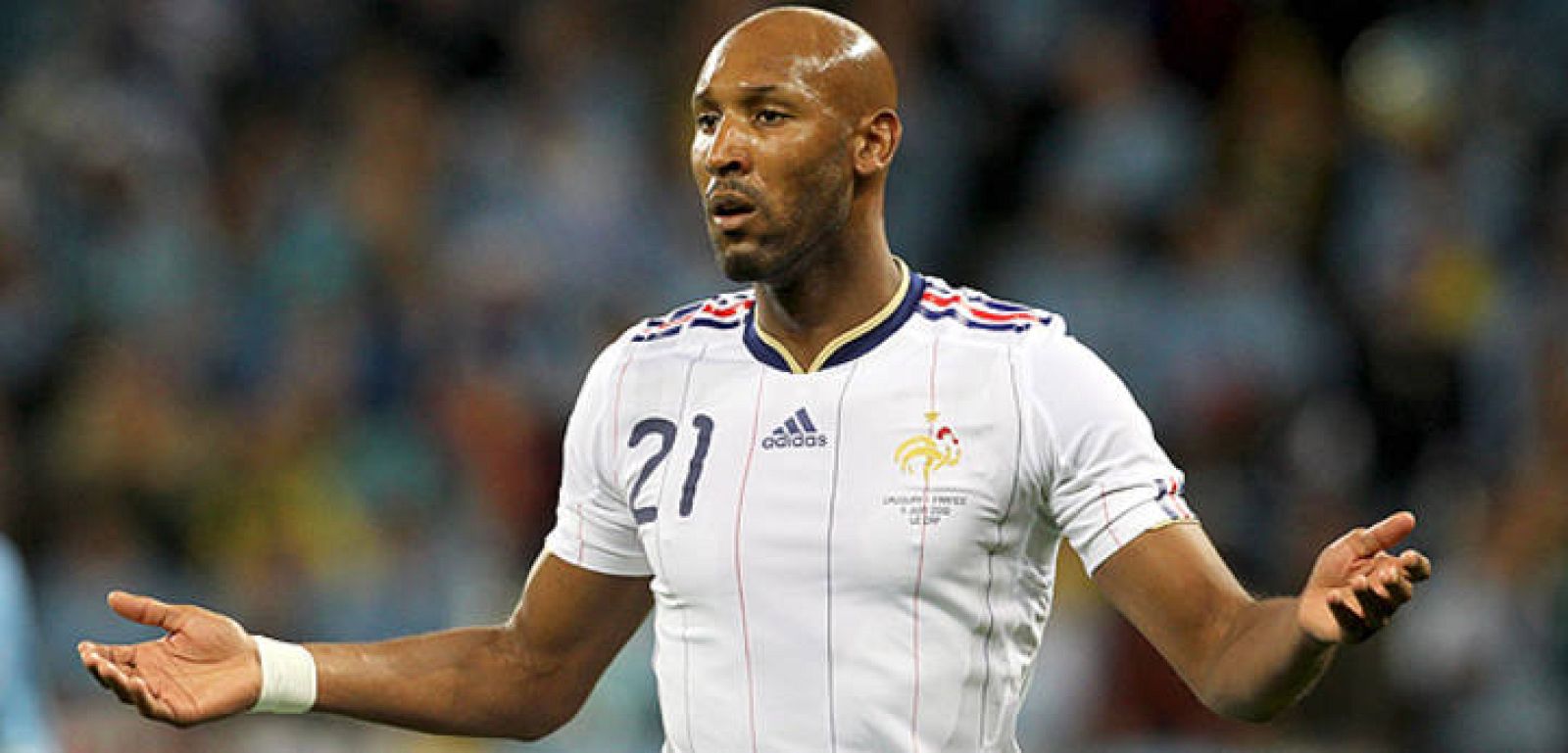 El delantero francés Nicolas Anelka durante el Mundial de Sudáfrica 2010