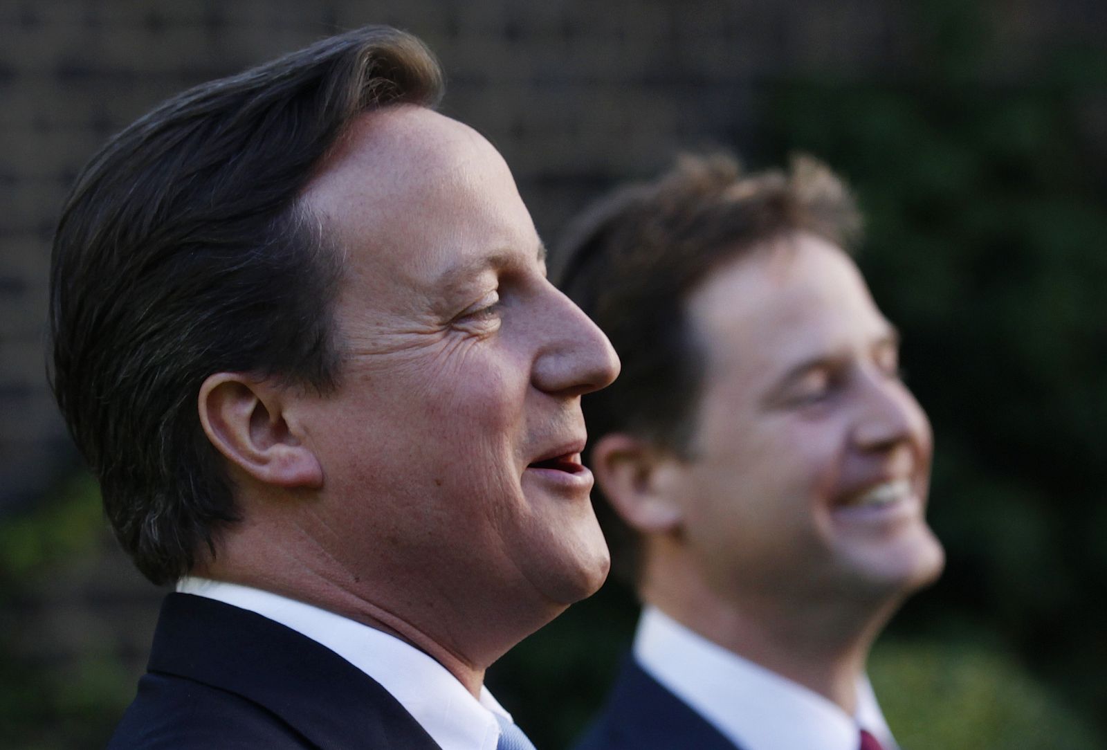 Cameron y Clegg en Londres