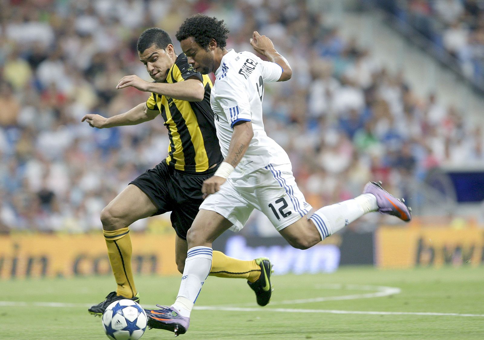 Marcelo, en el pasado Trofeo Santiago Bernabéu frente al Peñarol.