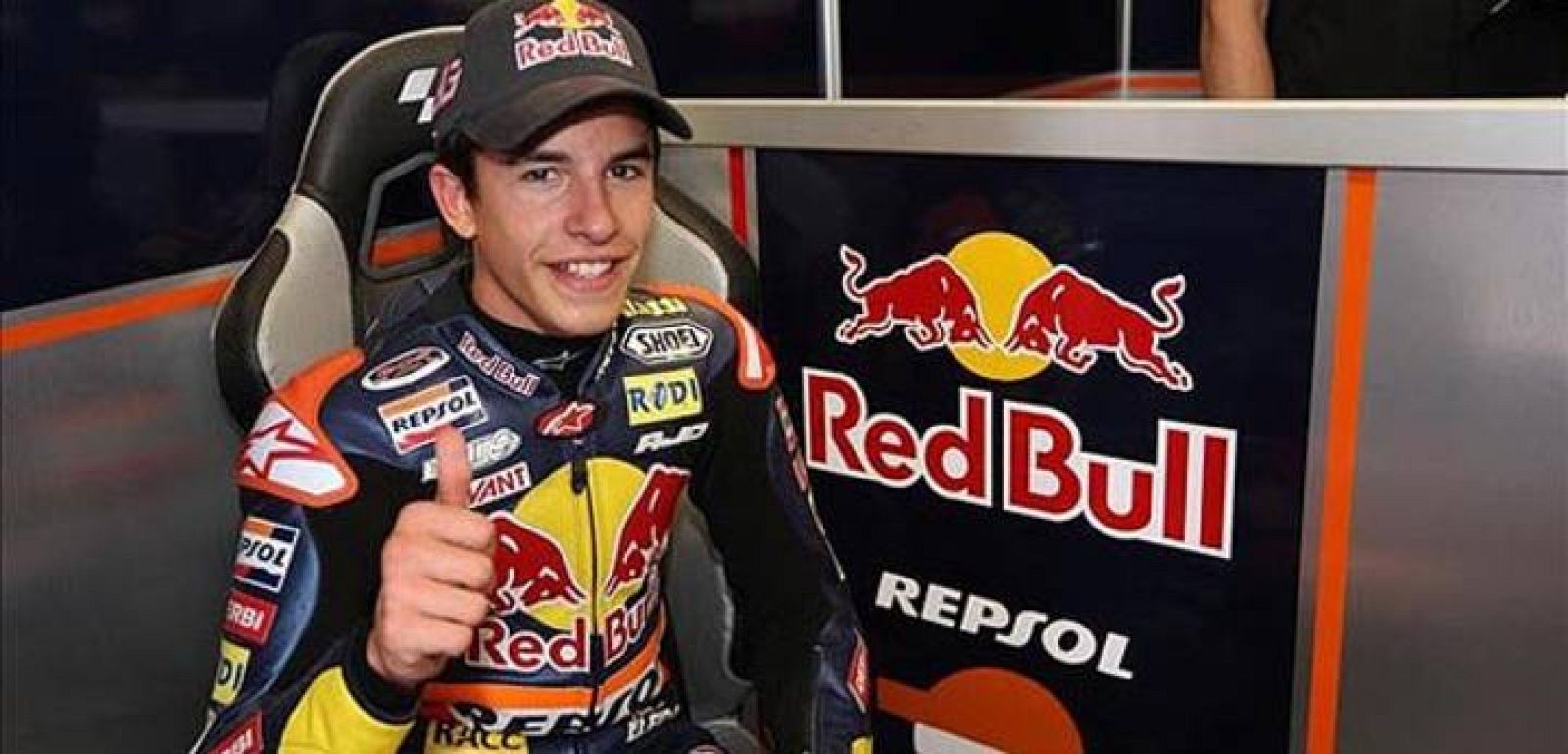 El piloto español, líder del mundial de 125cc, Márc Márquez.  